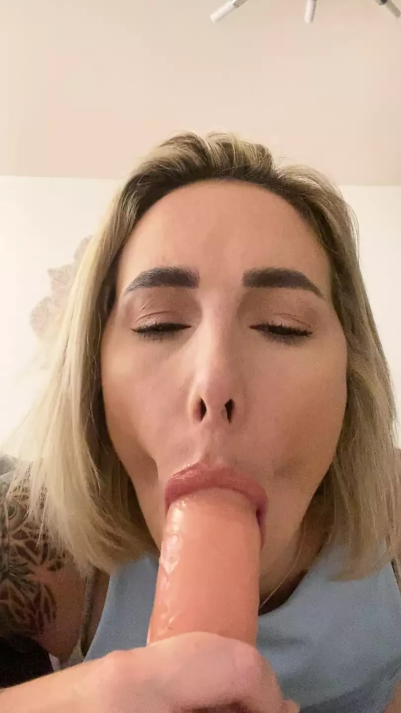 Watch me wank my dildo cock and tell you how to jerk it then imagine my tongue licking the end