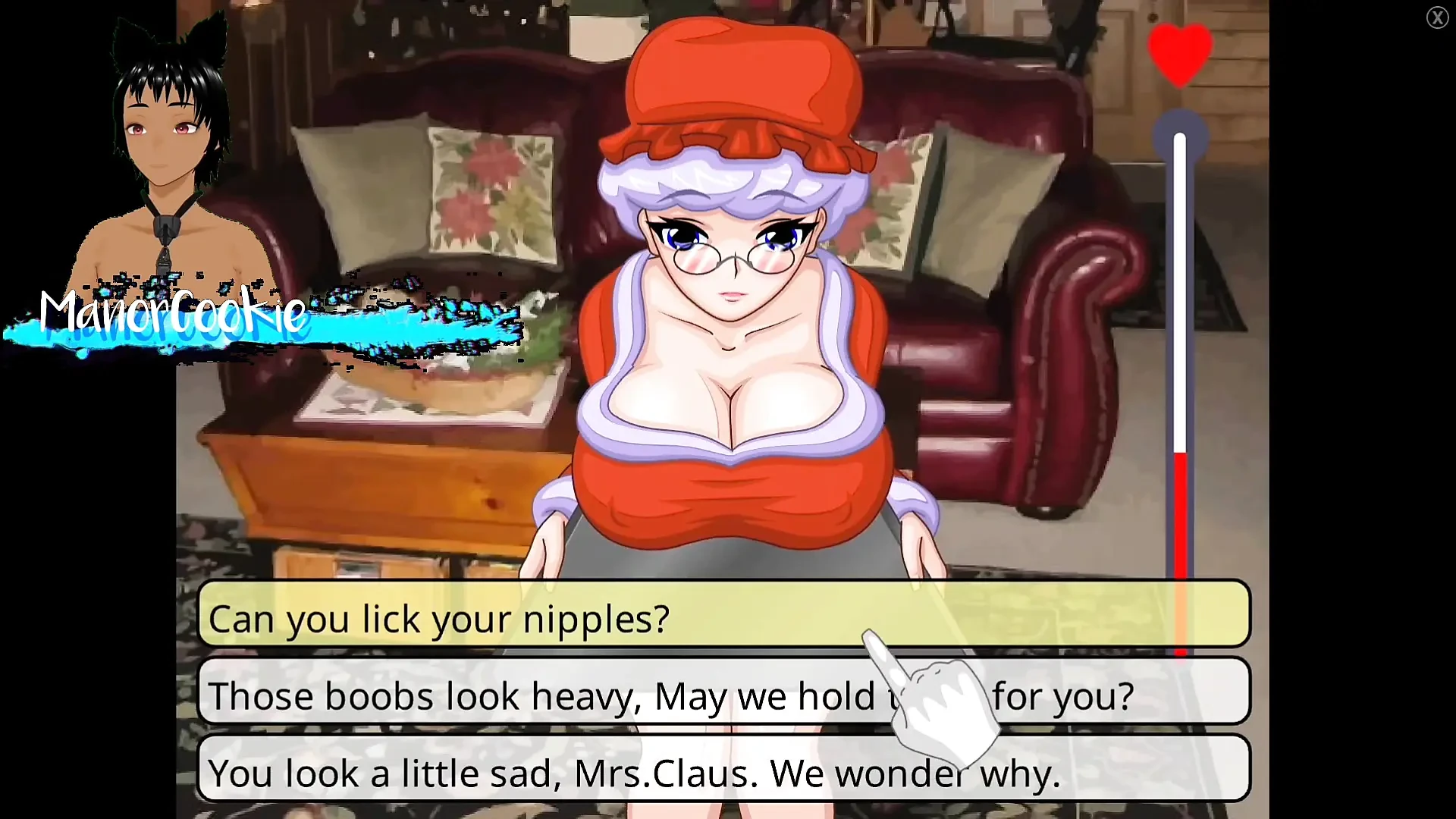 Mrs. Santa’s Helpers – A hot threesome with elfs and a sexy Mrs. Claus