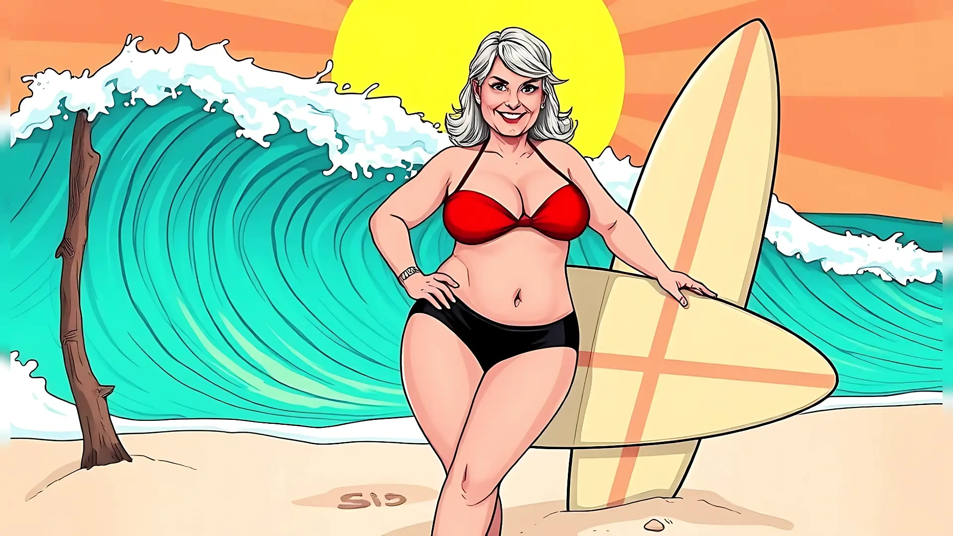 Cartoon Bikini Matures (non-nude)