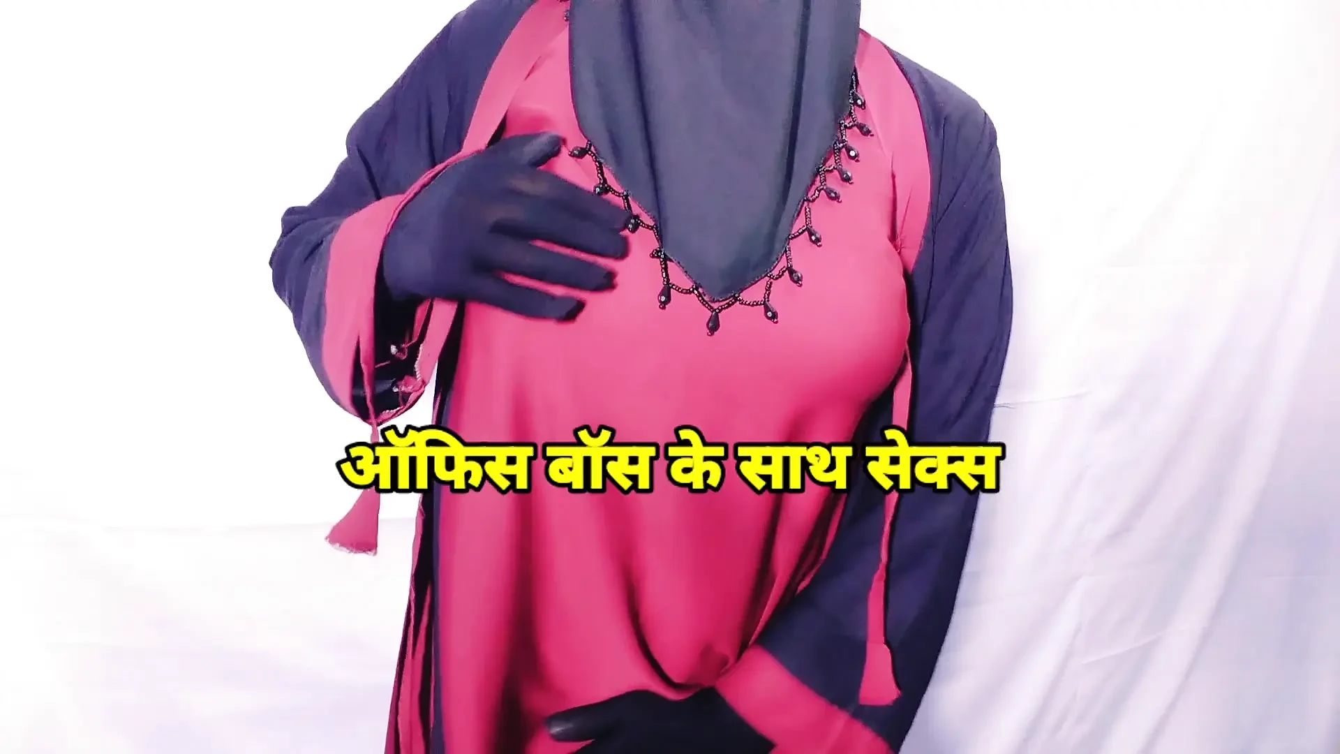 Office boss spending the night with Indian beautiful woman