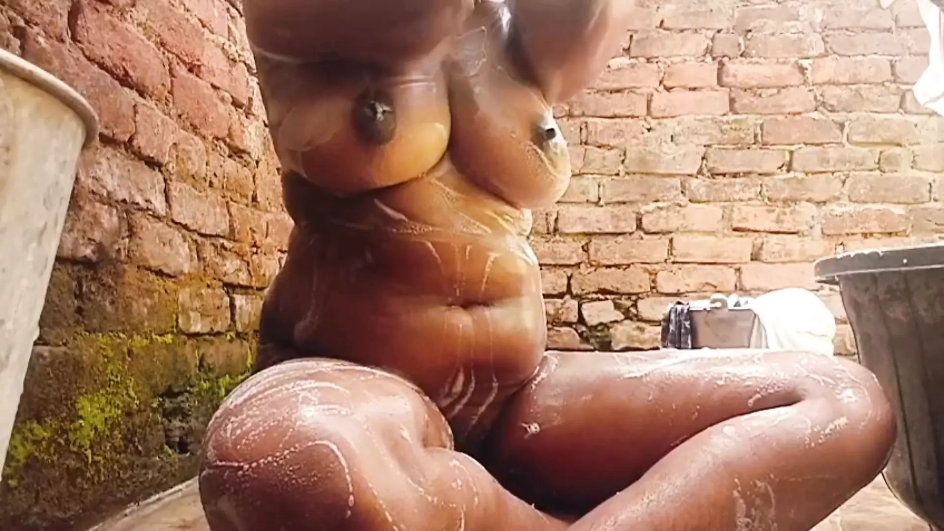 Made a video of sister-in-law while bathing.