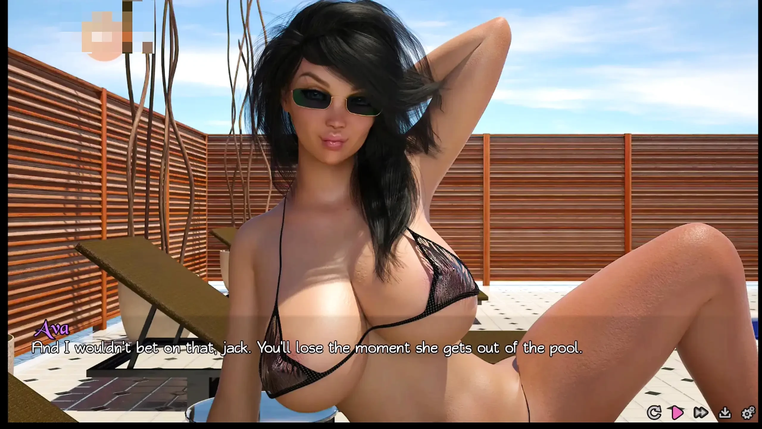 Pure love #6: Ava gave Johannes a handjob in the pool