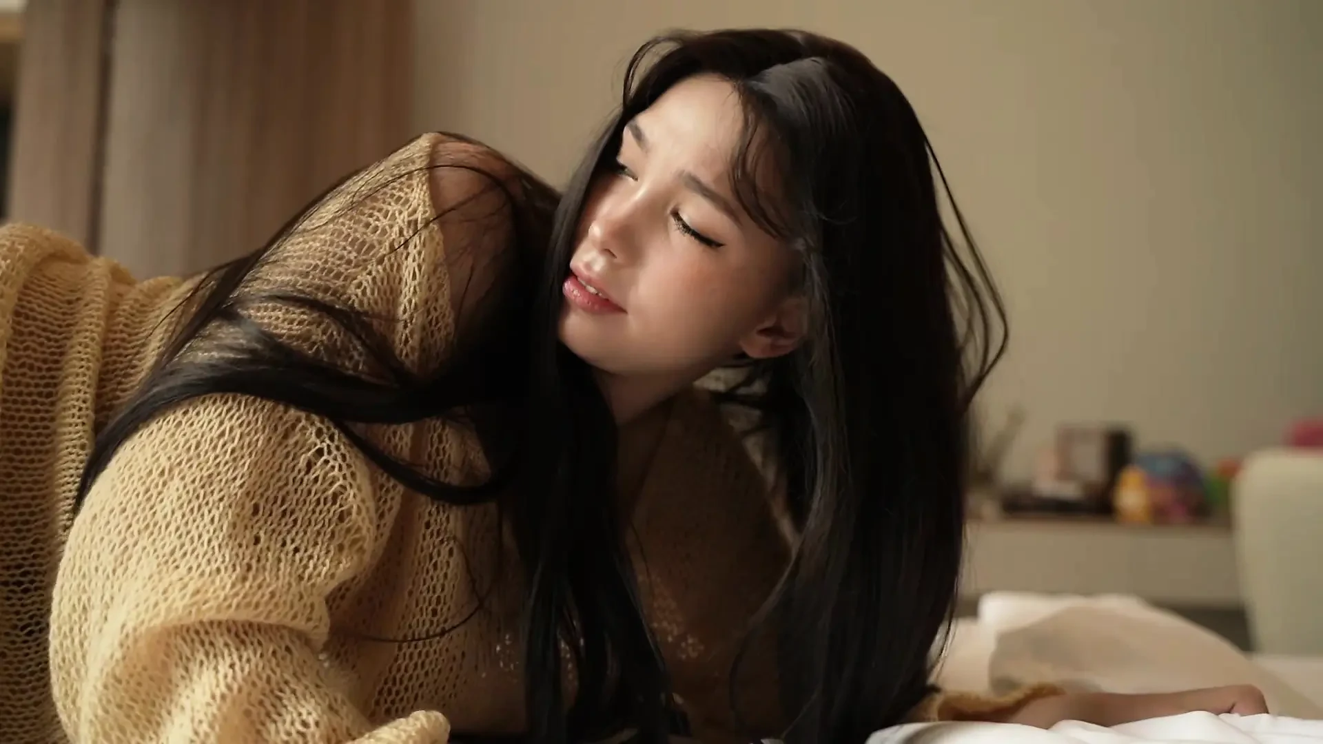 Asian Girl Is Shy Before Having Sex After College