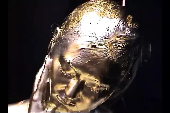 Gold Paint Girl
