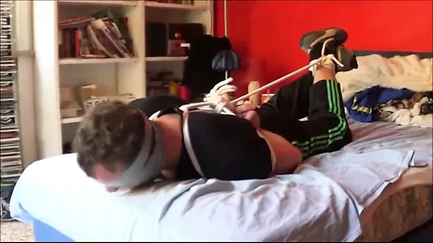 Dominant Girl Hogties Boyfriend