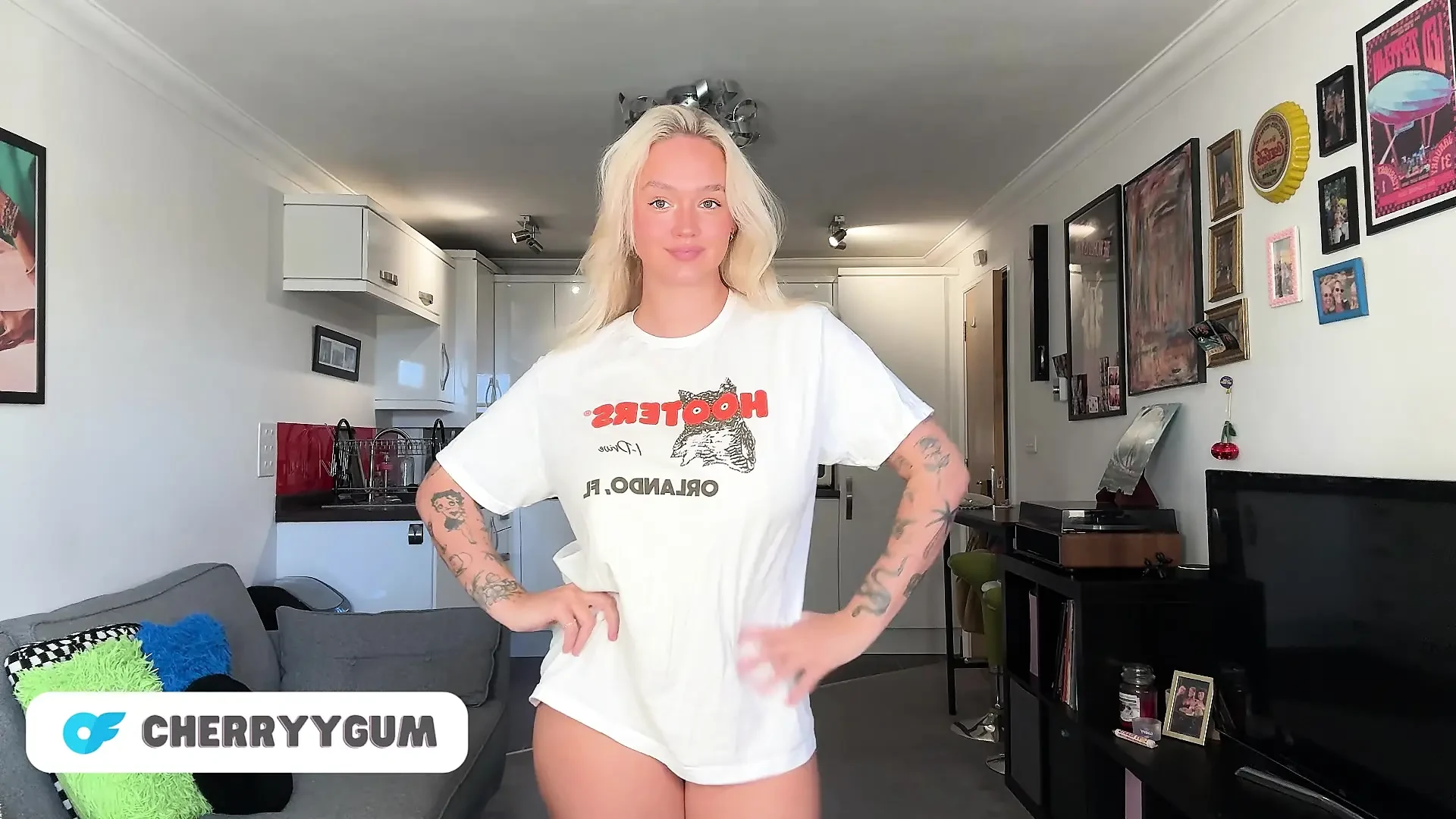 Petite Teen Trys on See Through Lingerie NUDE