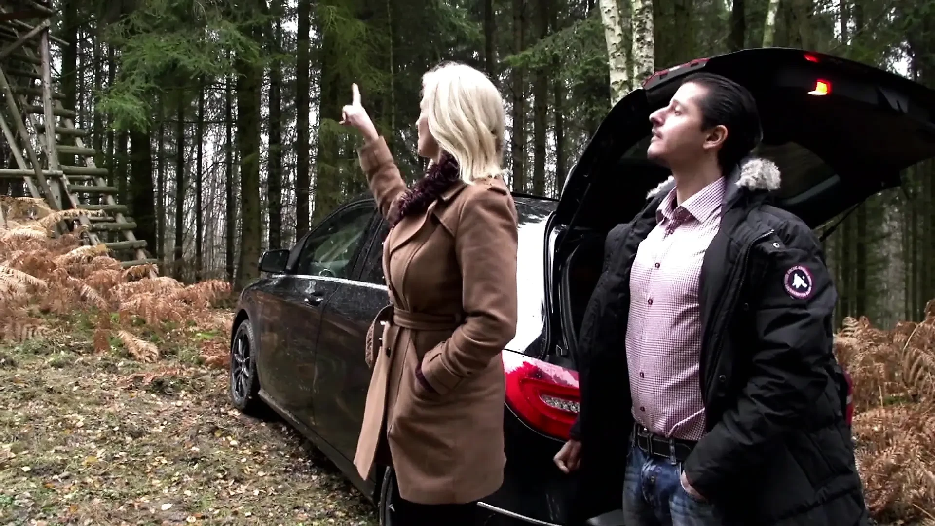 Big boobs MILF gets smashed outdoor