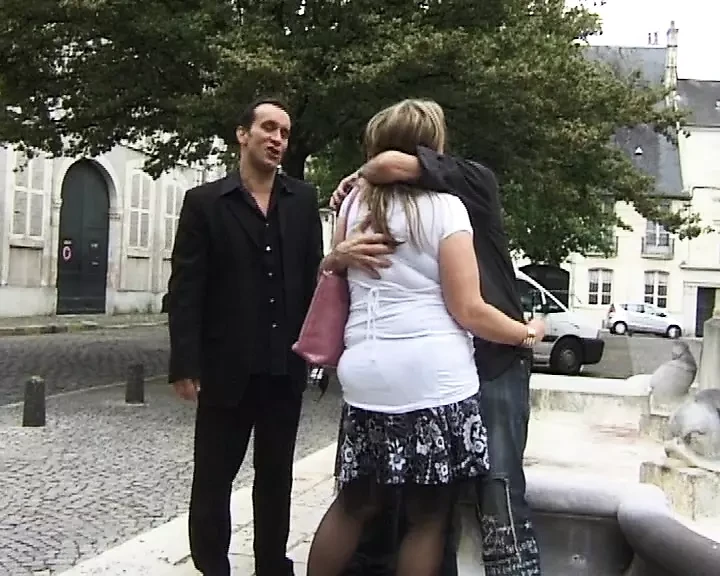 Busty French granny DP in hot threesome