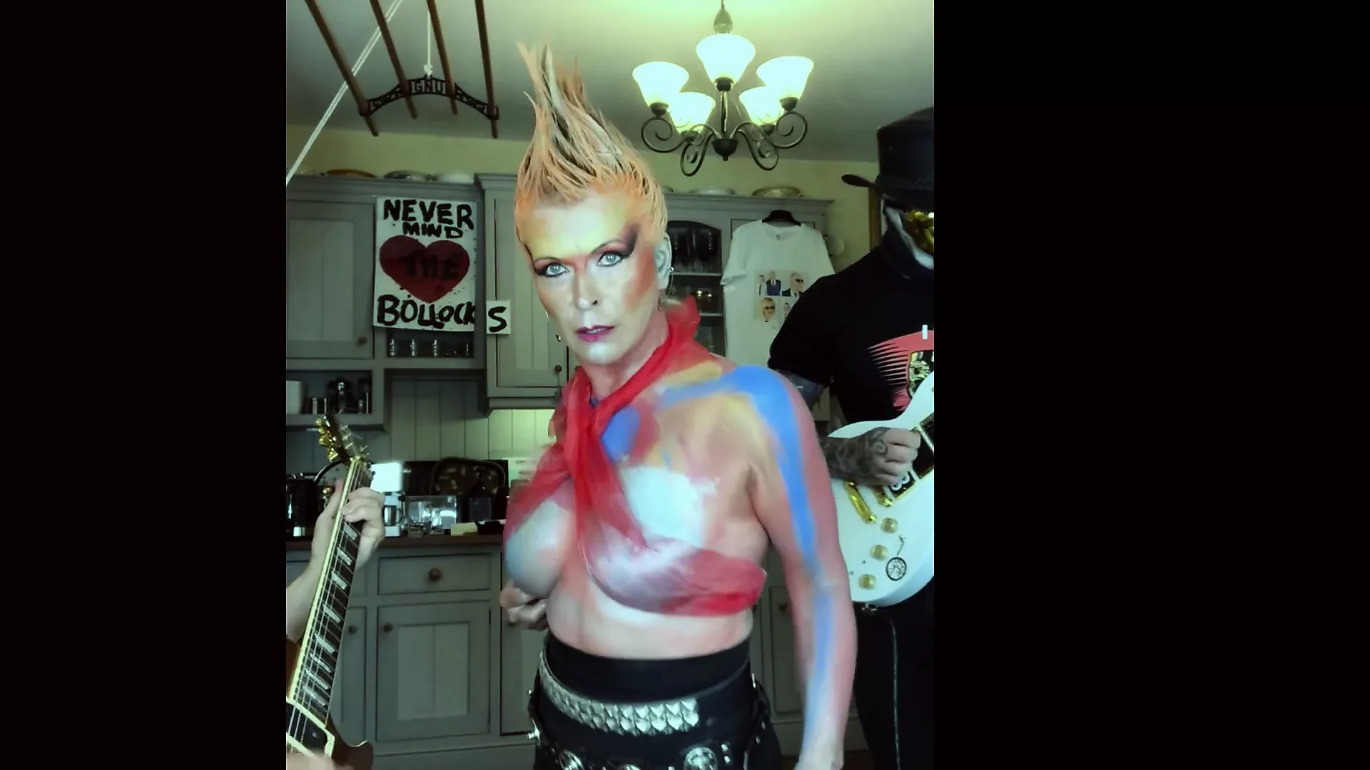 Toyah Willcox – Tits out in a mesh top